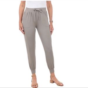 RACHEL ZOE Tan Comfort Lounge Taupe Lightweight Jogger Active Pants
